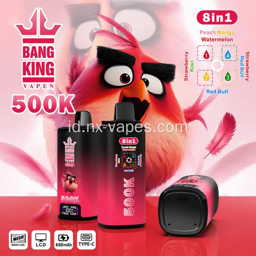 Bang king 500k puff 8in1 Vape sekali pakai